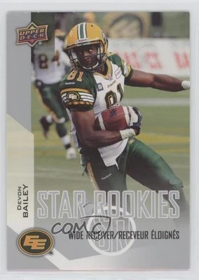 2014 Upper Deck CFL Star Rookies Devon Bailey #158 - Image 1 of 2