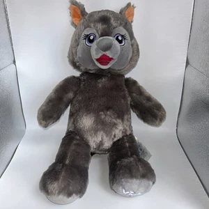 Build A Bear Violet der Wolf Große Lodge Plüschtier Stofftier BABW 15 Zoll - Bild 1 von 9