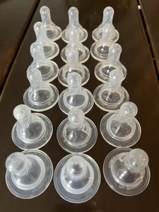 Set Dr. Brown Silikon Babyflasche Brustwarzen verschiedene Größen top Mischgrößen - Bild 1 von 5