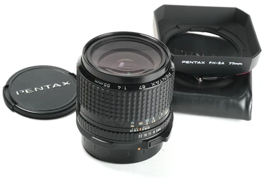 Asahi Pentax SMC Pentax 67 4/55 Nr. 8522411, Gegenlichtblend, 2x Decke - Bild 1 von 4