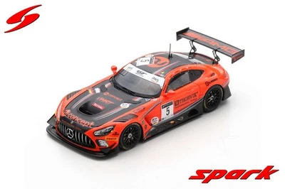 Spark SB383 1/43 MERCEDES-AMG GT3 #5 Hrt Gagnant Argent Coupe 24H Spa 2020 - Photo 1/4
