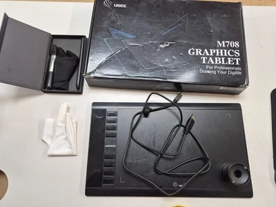 UGEE M708 Graphics Tablet For Professionals Drawing Your Digilife With Pen & Acc - Image 1 of 4