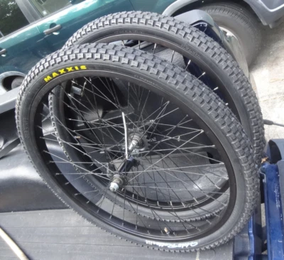 24 X 1.75 BMX Cruiser Wheelset - Shimano  hubs on Wienman anno  rims - Image 1 of 4