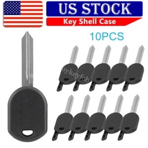 10 x Ignition Transponder Key Shell Replacement for Ford Uncut Blank Blade H75 - Picture 1 of 8