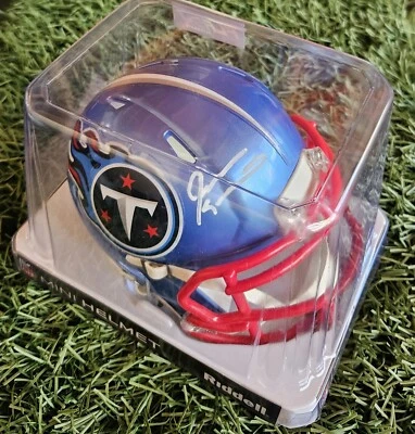 Jevon Kearse Autographed Tennessee Titans Flash Speed Mini Helmet-Beckett W Holo - Image 1 of 4
