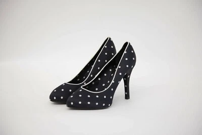 Zapatos de salón Dolce & Gabbana para mujer con estampado de lunares satinados talla 39,5/9,5 EE. UU. NUEVOS SIN CAJA $500 Foto 1 de 4