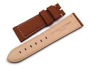 Cinturino Cuoio OFFICINE PANERAI Misure: 24/20mm Ardiglione NUOVO ARTIGIANALE - Imagen 1 de 5