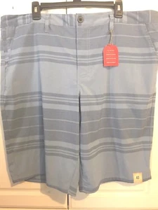 Pantalones Cortos Urban Pipeline a Rayas Azules Golpes en la Rodilla Talla 40, Nuevos con Etiquetas - Imagen 1 de 7