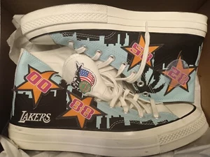 Converse Chuck70 HI Chinatown Market Lakers 3 In a Row Sneaker M9.5 W11.5 EU43 - Imagen 1 de 6