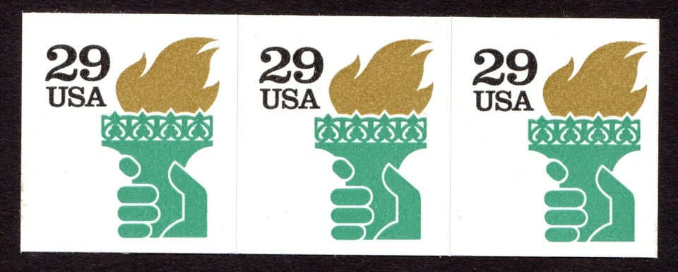 Scott #2531Ab Liberty Torch 3 Booklet Stamps - MNH - Image 1 of 1