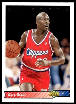 1992-93 Upper Deck Basketball Card Gary Grant Los Angeles Clippers #203 - Image 1 of 2