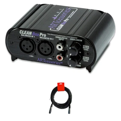 ART CLEANBox Pro Converter Box w/  XLR-XLR Cable - Image 1 of 4