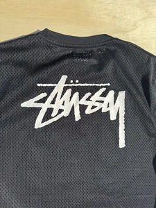 Herren Stussy Vintage Y2K Streetwear Logo Mesh Trikot - Bild 1 von 8