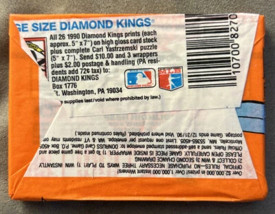 Восковая упаковка бейсбольных карточек 1990 Donruss Geronimo Berroa Braves Rookie Showing Back - Изображение 1 из 2