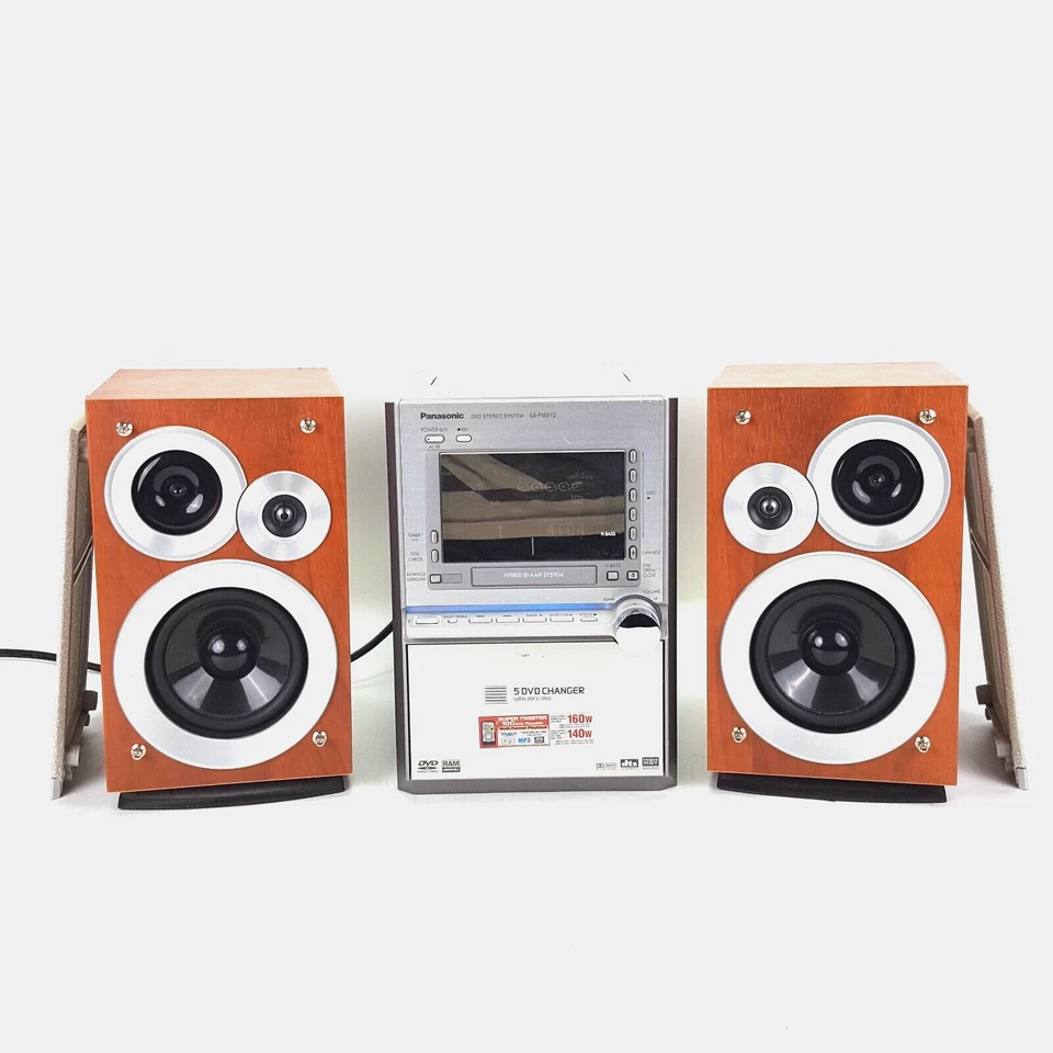 Panasonic SA-PM91D DVD Sistema Estéreo 5 Cambiador DVD/CD Sistema Híbrido Bi-Amplificador Foto 1 de 4