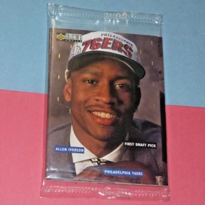 1996 Upper Deck Collector's Choice Набор для Выкупа Драфта + Торговая карта Айверсон - Изображение 1 из 4
