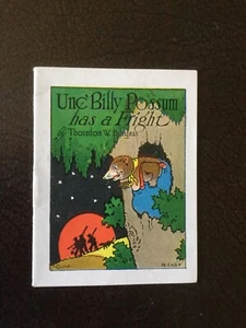Unc Billy Possum has a Fright, Thornton Burgess, Mini Promo 1922 Mint - Picture 1 of 6