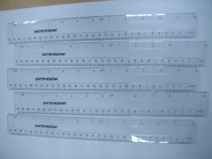 10 NEW 12" INCH / 30CM CLEAR GOOD QUALITY SHATTER RESISTANT RULER - Picture 1 of 1