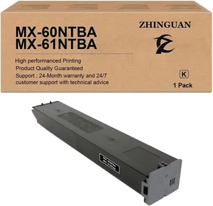 1 Stück MX-61NT-BA MX-61NTBA schwarze Tonerkassette funktioniert - Bild 1 von 5