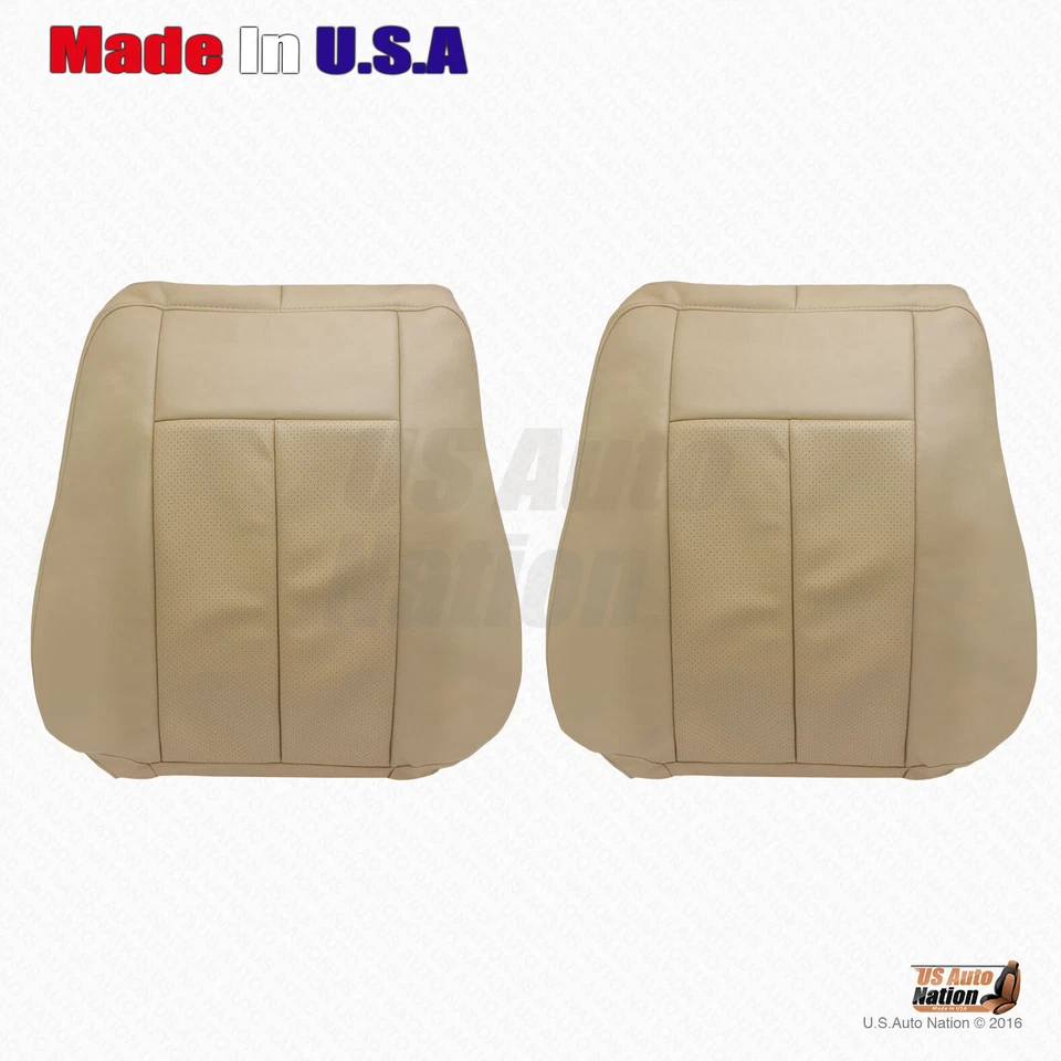 2015 - 2017 Ford Expedition Driver & Passenger Tops Perforated Leather Cover Tan - Image 1 of 4