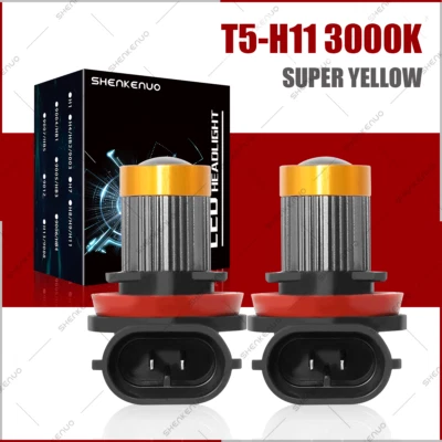 Kit de bombillas antiniebla LED amarillas frías 3000K para Hyundai Genesis 2009-2014 Foto 1 de 4