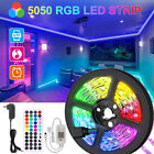 Led Strip Lights Tape 32ft Music Sync Bluetooth 5050 Rgb Room Light With Remote