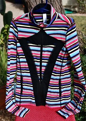 Chaqueta Ivivva Lululemon Niña 8 Multicolor Cremallera Completa Informal Elastizada Agujeros para los Pulgares Foto 1 de 4