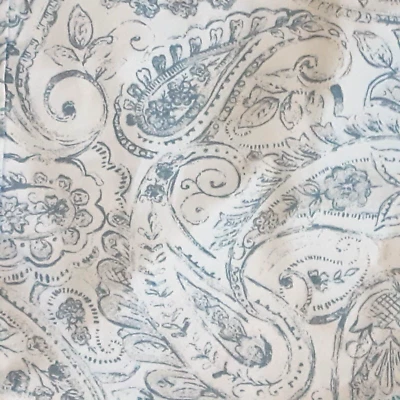 Charisma polyester microfiber blue paisley king pillowcases (2) - Image 1 of 4