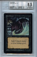 MTG Beta Dark Ritual BGS 8.5 NM-MT+ Magic the Gathering WOTC Card 7796