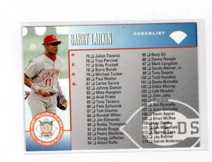 1996 Leaf Silver Press Proof #105 Barry Larkin/Mo Vaughn Checklist