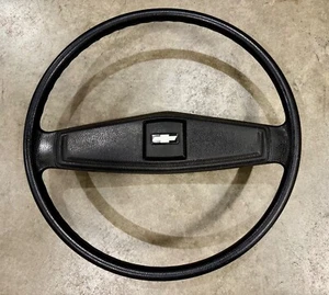 1973 - 1977 CHEVROLET TRUCK SILVERADO BLAZER C10 STEERING WHEEL BLACK - Picture 1 of 10
