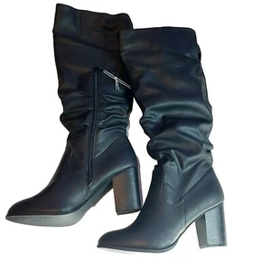 Achtung Adler modische Damenstiefel schwarz Größe 10 mittlere Weite - Bild 1 von 9