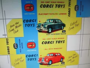REPRODUCTION CORGI RILEY PATHFINDER BOX - BOX ONLY - Picture 1 of 1