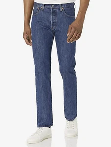 Levi's 501 Original Calce Recto AZUL OSCURO LAVADO PIEDRA 40 x 30 (852) - Imagen 1 de 3