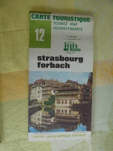 CARTE IGN serie verte 12 strasbourg forbach 1976 - Imagen 1 de 1