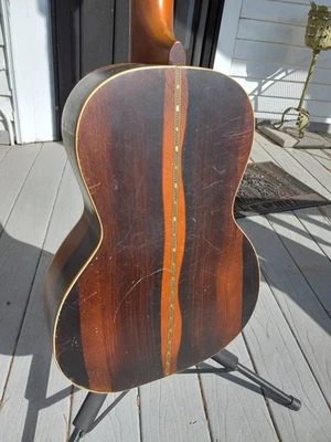 1920's 30's Regal Parlor Guitar PROJECT Made in USA Vintage Faux Finish COOL - Image 1 of 4