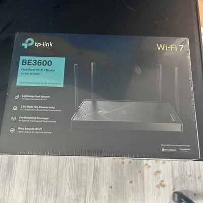 TP-Link Archer BE3600 Dual-Band Wi-Fi 7 Router. Brand New Sealed - Image 1 of 2