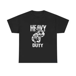 Heavy Duty GYM Gear Graphic T Shirt Unisex Heavy Cotton Tee - Picture 1 of 5