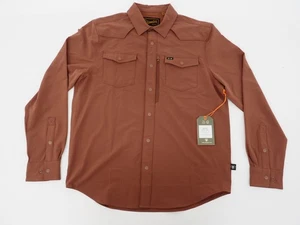 New! Howler Bros Emerger Tech Longsleeve Mens Medium Mink Brown - Picture 1 of 8