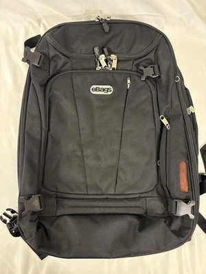 eBags MOTHER LODE Expandable Backpack Travel Carry On EB2146 22" Blk  EUC - Image 1 of 4