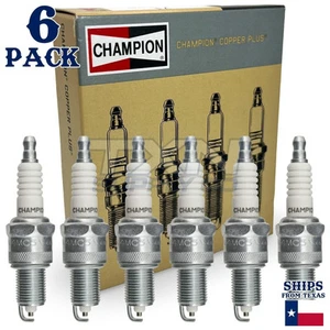 6 Pack Champion Copper Plus Spark Plugs for 1990-2000 Dodge Caravan 3.3L 3.8L - Picture 1 of 3