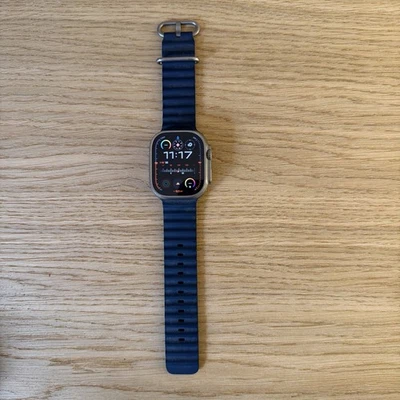Apple Watch Ultra 2 GPS + Cellular Titanium 49MM Blue Ocean Band - Image 1 of 4