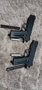 2 Crosman 1911BB Semi-auto CO2 Powered BB Pistol Airsoft Hand Gun 480 FPS Black - Picture 1 of 2