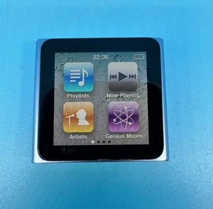 Apple iPod Nano 6th Generation 8GB A1366 Blue - Working But Swollen Battery - Picture 1 of 7