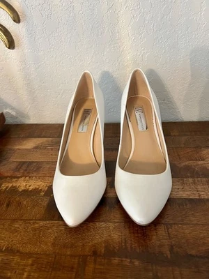 INC International Concepts White High Heel Womens Shoes Size 8M - Image 1 of 4