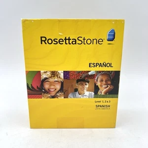 Rosetta Stone Espanol Level 1, 2 & 3 Version 3 Spanish Latin America - Brand New - Picture 1 of 7