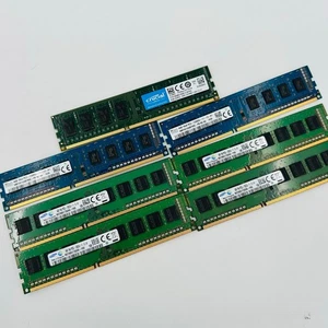 7 Mixed Lot Brands 4GB 1Rx8 pc3-12800u DDR3L 1600 UDIMM Desktop Memory Samsung - Picture 1 of 8