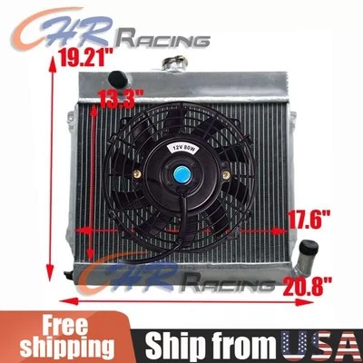 3 РЯДА радиатор + вентилятор для BMW E21 M10 320i MT OEM 323 BECR 2002 Tii E10 1966-1983 - Изображение 1 из 4