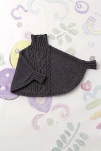 Lang Yarns YAK Strickanleitung Poncho als download FAM 240 - Bild 1 von 3
