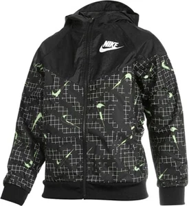 Nike Windrunner Boys Jacket  Green Black DA0758-702 Size Small - Picture 1 of 2